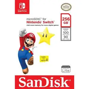 SanDisk 256GB microSDXC Card, Licensed for Nintendo Switch