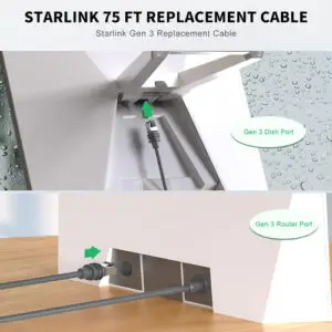Starlink Gen 3 Replacement Cable, 75FT 23M