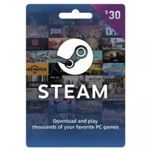 Steam Gift Card $30 (US) - Instant Delivery