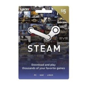 Steam Gift Card $5 (US) - Instant Delivery