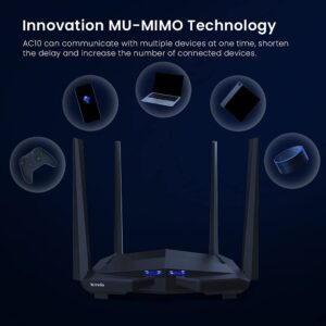 Tenda AC10 AC1200 Wireless Gigabit WiFi Router