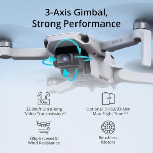DJI-Mini 4K Drone with 4K UHD Camera