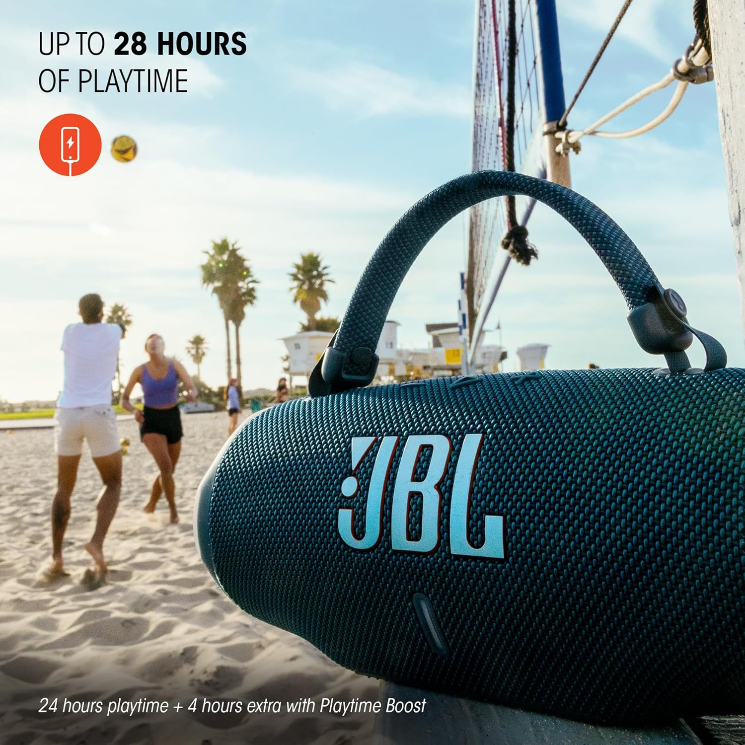 JBL Charge 6 - Portable Waterproof Bluetooth Speaker (Red) - Image 9