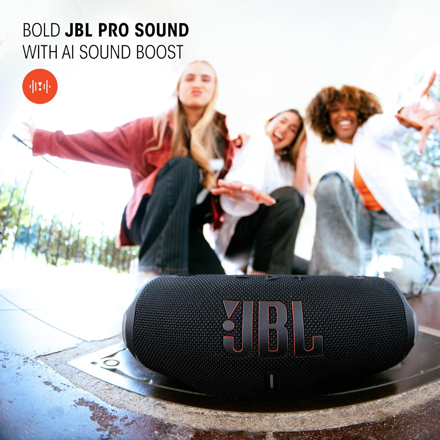 JBL Charge 6 - Portable Waterproof Bluetooth Speaker (Red) - Image 8