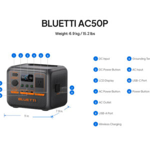 BLUETTI [AC50P] Portable Power Station 700W / 504Wh