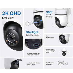 Tapo C520WS 2K QHD| Outdoor Pan/Tilt Security WiFi Camera